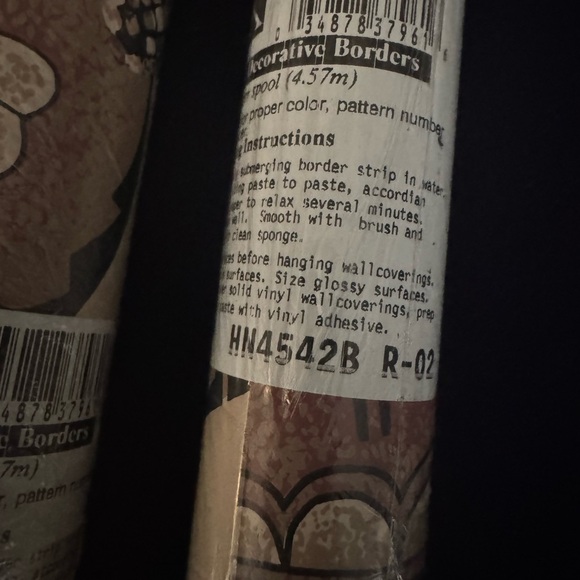 Vintage: NEW Two Rolls of York Prepasted Decorative Border HN4542B R-02 - Picture 6 of 11